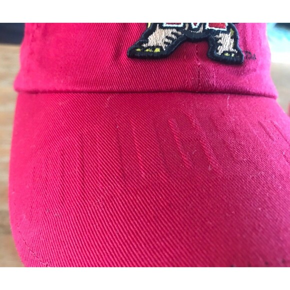Maryland Terrapins Hat Starter Embroidered Logo Red Strapback Terps University - Picture 4 of 11